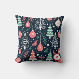 Preppy Christmas Mit Monogramm Pillow Kissen