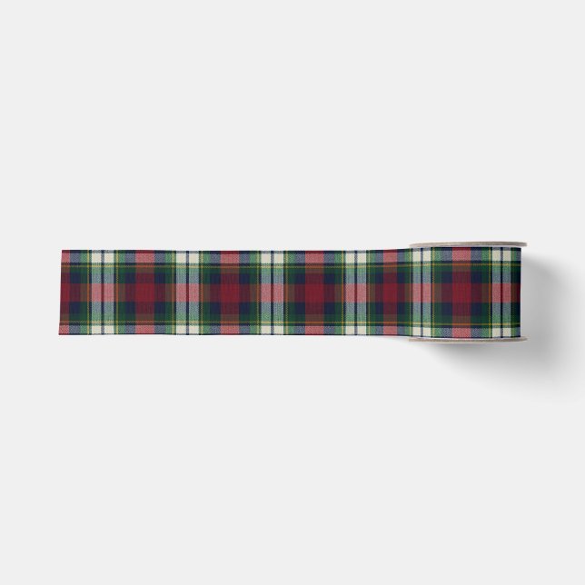 Preppy Christmas Plaid  Ripsband (Vorderseite)