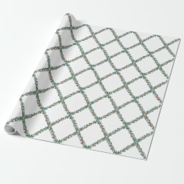 Preppy Christmas Trellis Geschenkpapier