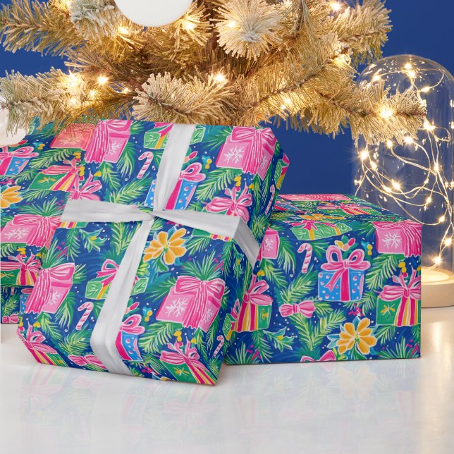 Preppy Christmas Wrapper Geschenkpapier (Feiertage)