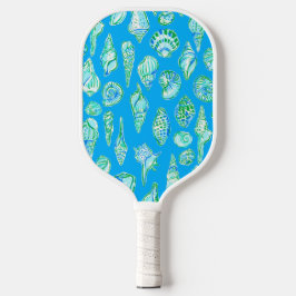 Preppy Coastes Muscheln am blauen Meer Pickleball Schläger