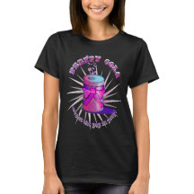 Preppy Cola Pink Soda Pop Graphic Message T-Shirt