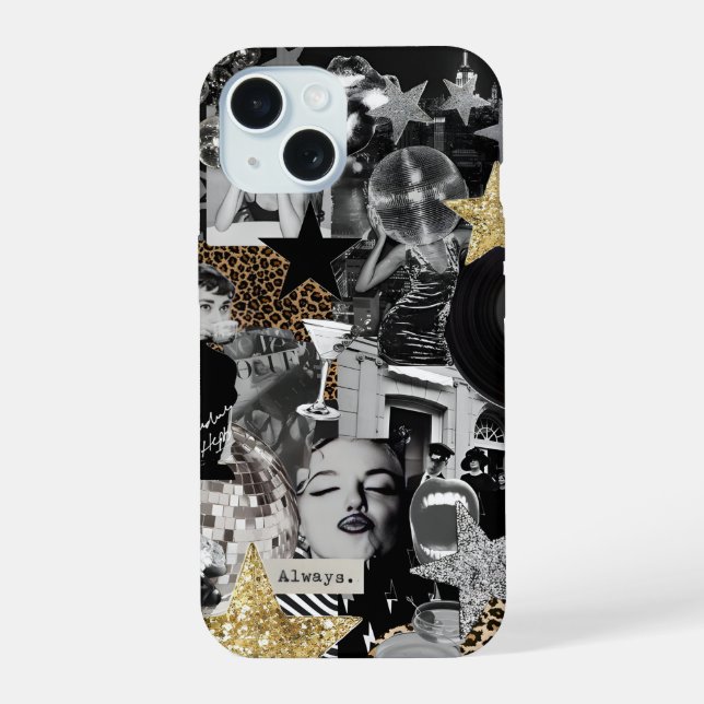 Preppy Collage, trendy Summer Collage Phone Case iPhone 15 Hülle (Rückseite)
