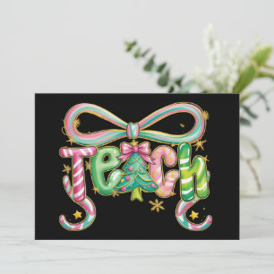 Preppy Coquette Weihnachten Lehrer Feiertag unterr