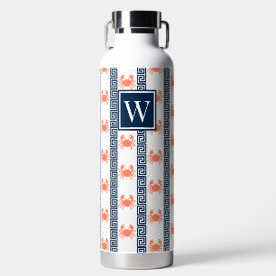 Preppy Crab - Griechisches Schlüsselkorallen und N Trinkflasche