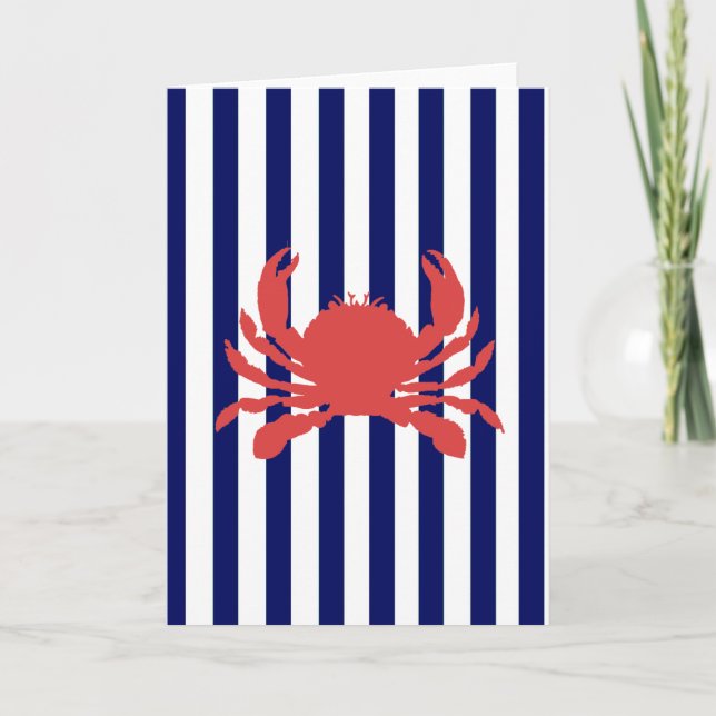 Preppy Crab Karte (Vorderseite)
