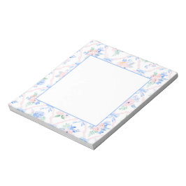 Preppy Floral Ribbon Bows Grandmillennial Notizblock