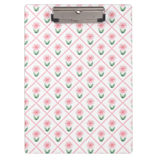 Preppy floral trellis grandmillenial klemmbrett