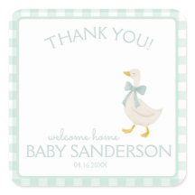 Preppy-Gans-Babyshower-Karte