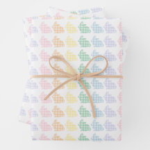 Preppy Gingham Oaster Bunnies Pastel