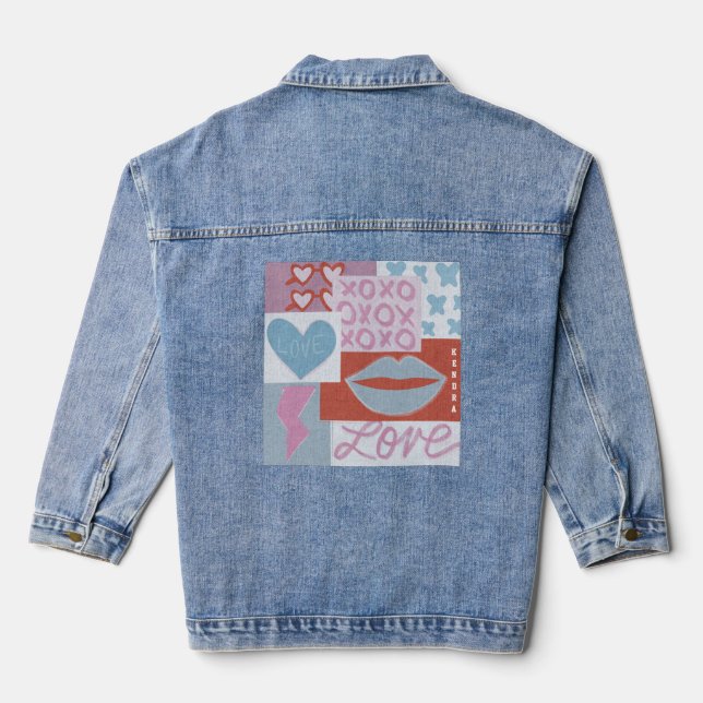 Preppy Girls Party Jeansjacke (Rückseite)