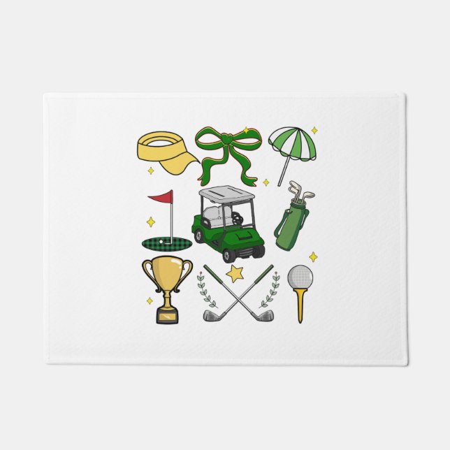 Preppy Golf Coquette Fußmatte (Vorderseite)