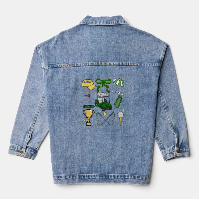 Preppy Golf Coquette Jeansjacke (Rückseite)