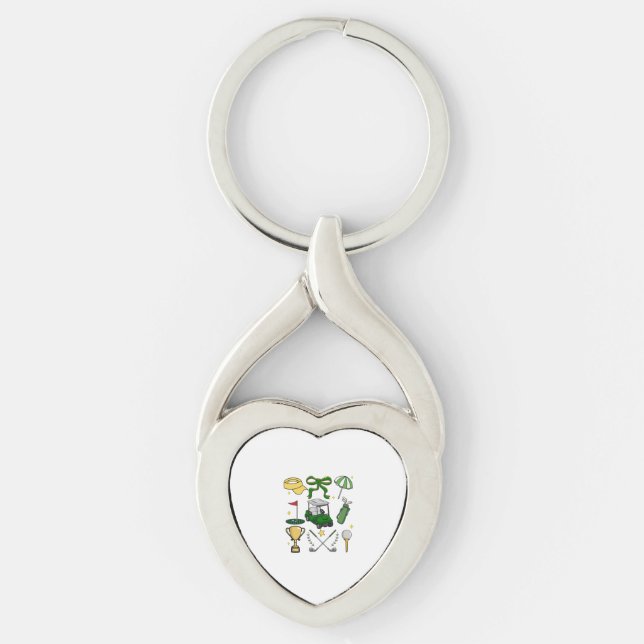 Preppy Golf Coquette Schlüsselanhänger (Vorderseite)