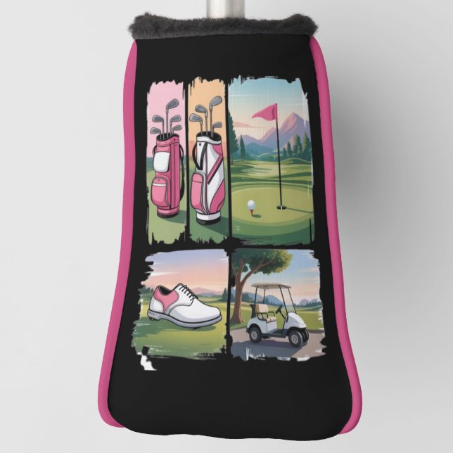 Preppy Golf Funny Golfing Lover Season Tournament  Headcover (Rotieren 90)