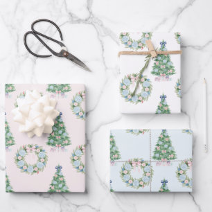 Preppy Grandmillennial Geschenkpapier Set