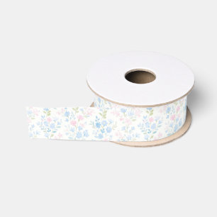 Preppy Grandmillennial Weihnachts-Blume Ripsband