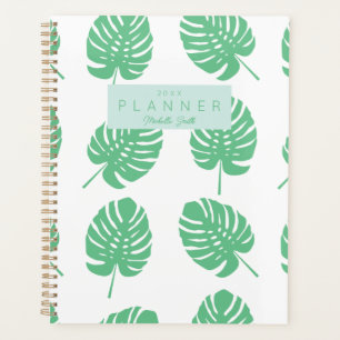 Preppy Green Tropical Monster Feuilles personnalis