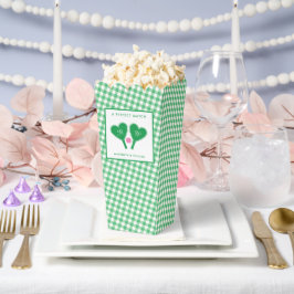Preppy Green und Pink Wedding Pickleball Geschenkschachtel