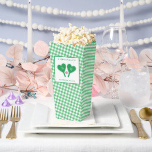 Preppy Green und Pink Wedding Pickleball Geschenkschachtel