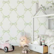 Preppy grüne Schleifen im Grandmillennial-Stil