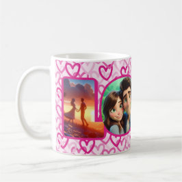 Preppy Hearts Pink - LOVE Kaffeetasse