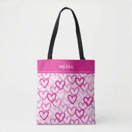 Preppy Hearts Pink Tasche