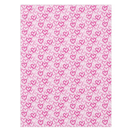 Preppy Hearts Pink Tischdecke