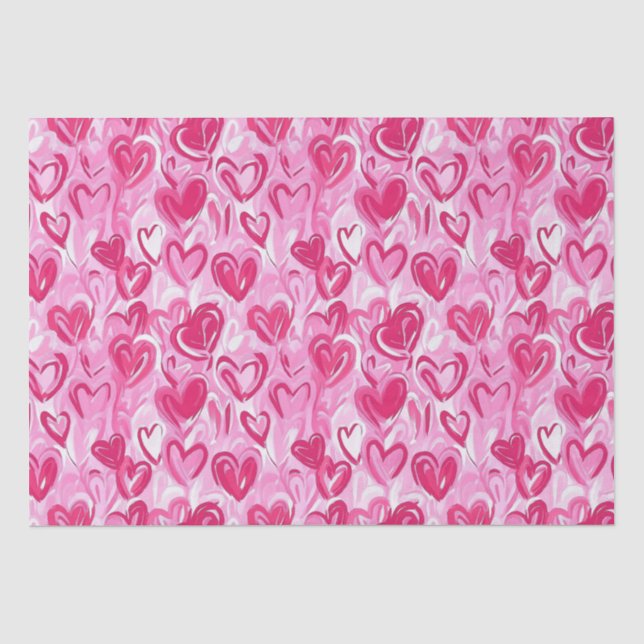 Preppy Hearts Seidenpapier (Vorderseite)