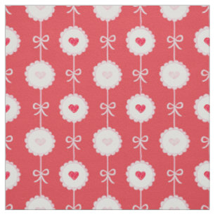 Preppy Hearts Valentine's Day Stoff
