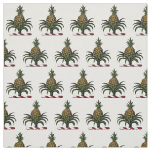 Preppy Heraldic Pineapse Wappen Color WT Stoff