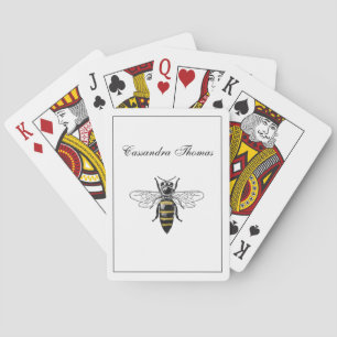 Preppy Heraldic Vintag Bee #2 Coat of Arms C Spielkarten