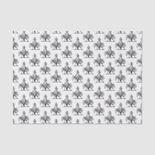 Preppy Heraldische Ananas Wappen Wappenschild Seidenpapier