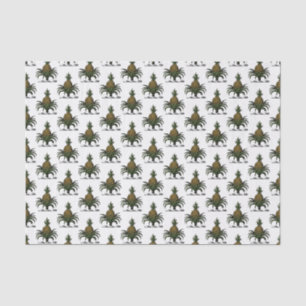 Preppy Heraldische Ananas-Wappenfarbe WT Seidenpapier