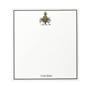 Preppy heraldisches Ananas-Wappen-Farbe-GEWICHT Notizblock