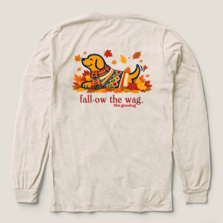 Preppy Herbst-Hundefreund Langarmshirt Tri-Blend Shirt