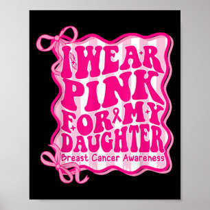 Preppy ich pink für meinen Dauerkranker tragen G Poster