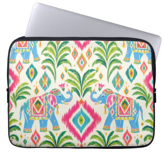 Preppy Ikat Tropischer Palm Boho Chic Computergehä Laptopschutzhülle