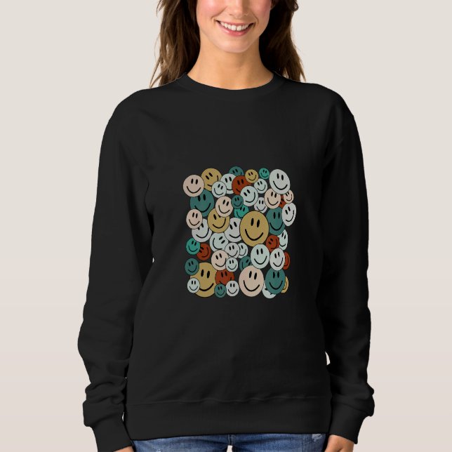 preppy indie pastel aesthetic cute trippy swirl sm sweatshirt (Vorderseite)