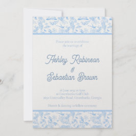 Preppy Jungle Chinoiserie Einladung zur Hochzeit