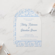 Preppy Jungle Chinoiserie Einladung zur Hochzeit