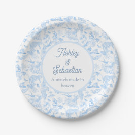 Preppy Jungle Chinoiserie Toile Pappteller