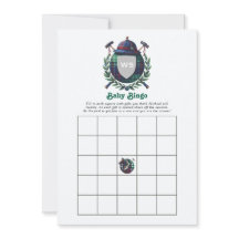 Preppy-Kariert-Monogramm-Baby-Shower-Bingo-Spiel