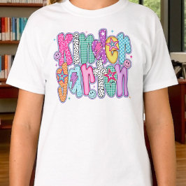 Preppy Kindergarten First Day of School Coquette  T-Shirt