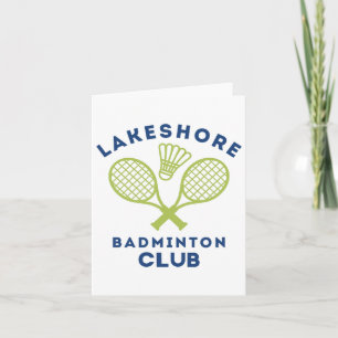 Preppy Lakeshore Badminton Club Niedlich Graphic Karte