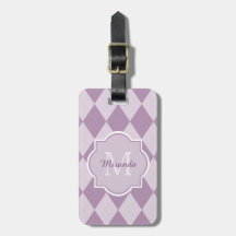 Preppy Light Lila Raute Girl Monogram und Name