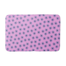 Preppy Lila Blue Floral Simple Blume Pattern