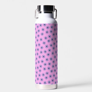 Preppy Lila Blue Hippie Blume Muster Trinkflasche