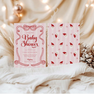 Preppy Loveshack Merry Little Baby Dusche Einladung