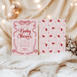 Preppy Loveshack Merry Little Baby Dusche Einladung
